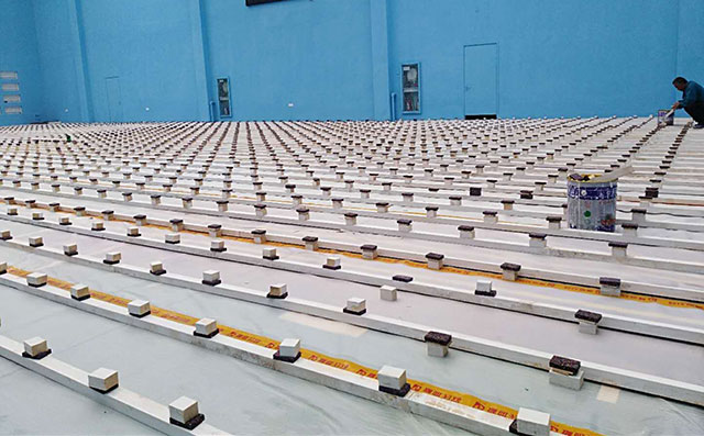 籃球木地板面層地板混鋪工藝是什么？-籃球地板