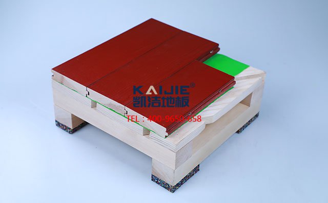 雙層龍骨結(jié)構(gòu)舞臺木地板——凱潔運動木地板