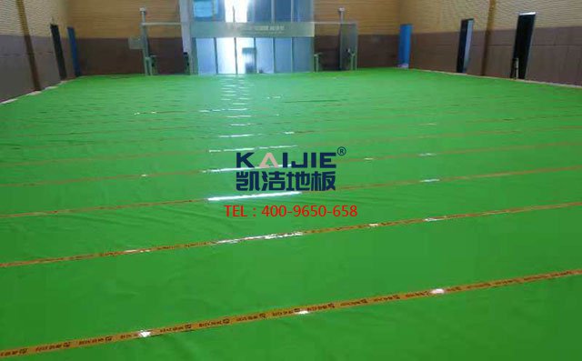 山東濰坊高密**電網(wǎng)羽毛球館木地板案例——凱潔地板