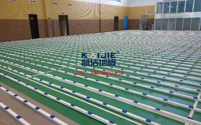 山東濰坊高密**電網(wǎng)羽毛球館木地板案例——凱潔地板