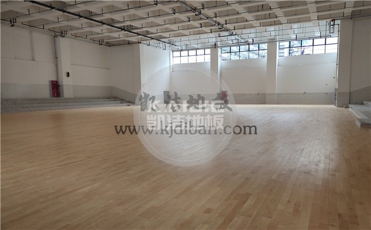 四川綿陽實驗中學體育館木地板項目-凱潔籃球木地板廠家