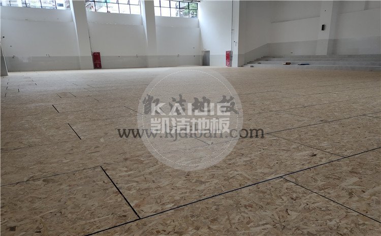 四川綿陽實驗中學體育館木地板項目-凱潔籃球木地板廠家