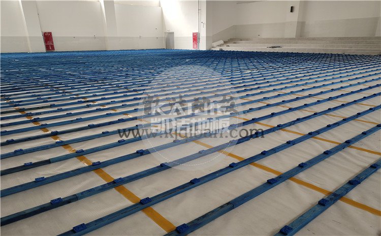 四川綿陽實驗中學體育館木地板項目-凱潔籃球木地板廠家