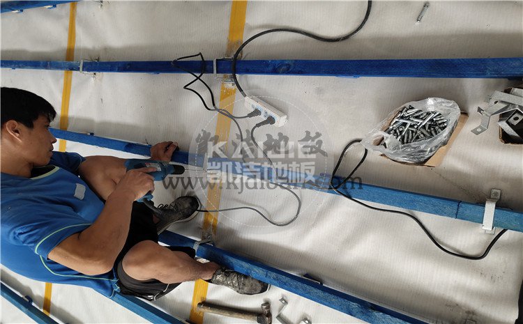 四川綿陽實驗中學體育館木地板項目-凱潔籃球木地板廠家