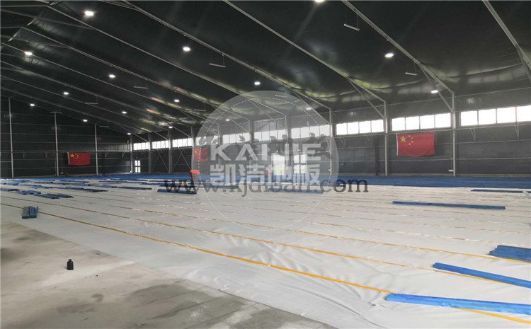 北京東五環(huán)常營(yíng)體育館木地板項(xiàng)目-凱潔籃球木地板廠家