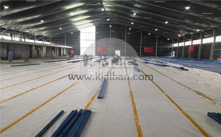 北京東五環(huán)常營(yíng)體育館木地板項(xiàng)目-凱潔籃球木地板廠家