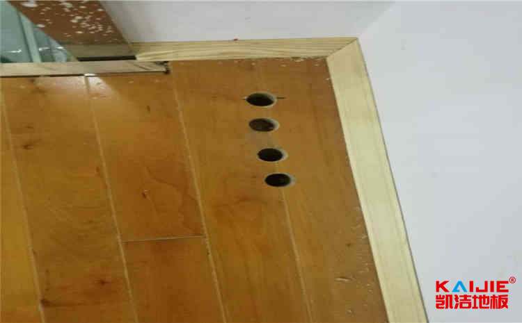 運(yùn)動(dòng)木地板安裝施工工藝流程