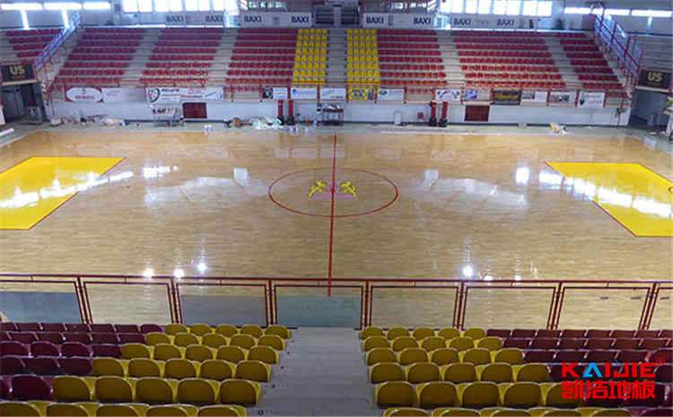 湖北籃球木地板廠家——?jiǎng)P潔地板