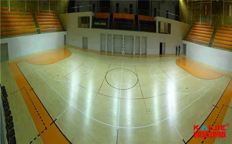 楓木舞臺運(yùn)動木地板翻新施工