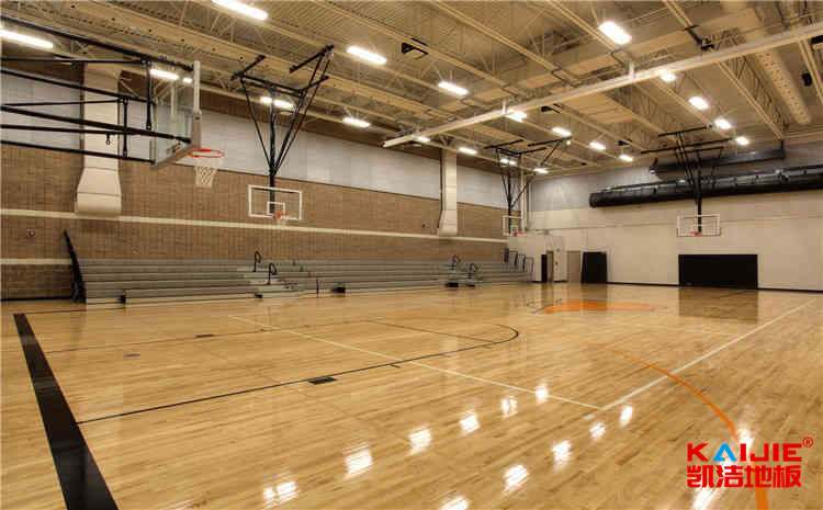 20厚體育館實(shí)木地板施工技術(shù)方案（體育地板安裝流程）-凱潔地板